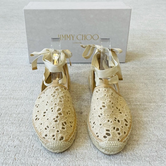 🎉 Host Pick 🎉 Jimmy Choo Macrame Espadrilles - Picture 3 of 8